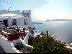 PoulaTo: Terrace with views of the sunset Tavern Mamathira Santorini